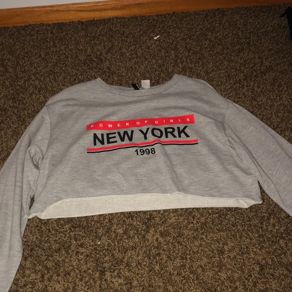 Long sleeve crop top